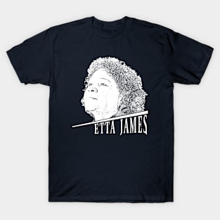 Etta James // White Retro T-Shirt